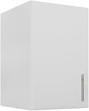 Heselian Elite Stackable Wall Cabinet, Wood Laminate Cabinet, 16" L, White