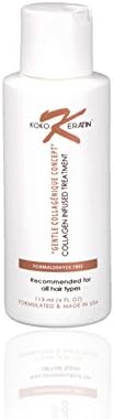 Organic Collagen infused Keratin treatment formaldehyde-free. Reduces frizz, adds volume and restores texture (4 Oz)