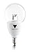Triangle Bulbs T95051-3, LED 40 Watt Equivalent Dimmable G16.5 Light Bulb, Candelabra Base, Warm White, 3 Pack