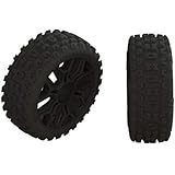ARRMA 2HO Tire Set Glued, Black (2), ARA550057