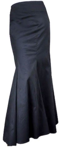 Long Mermaid Corset Gothic Steam Punk Fishtail Skirt. Sizes 6-28