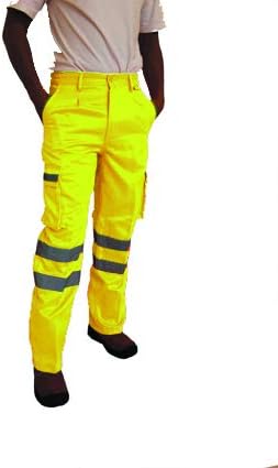 yellow combat trousers
