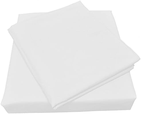 Microfiber Spa Quality Bed Sheet Set, Queen Size, White (4-Pieces)