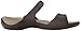 crocs Women's Cleo V Flat Sandal, Espresso/Mushroom, 8 M US