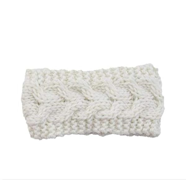 Hlnaughty Bandeau En Laine Tricote Bebe Hiver Oreille Couverture Chaude Couvre Chef Bande Tricote Crochet Enfants