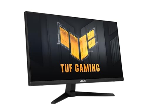 Monitor de juegos ASUS TUF Gaming 25” (24,5 visibles) 1080P (VG259Q3A) – FHD, 180 Hz, 1 ms, IPS rápido, desenfoque de movimiento extremadamente bajo, FreeSync, Overdrive variable, parlantes, 99 % sRGB, Shadow Boost Garantía de 3 años