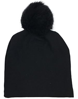 Baby Newborn Infant Toddler Boy Girl Cotton Faux Fox Fur Pom Beanie Hat Cap