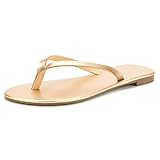 DREAM PAIRS SLIPPA Women Simple Thong Slip On Summer Casual Flat Sandals