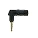 Valley Enterprises 3.5mm Female to 3.5mm Male 4-Pole TRRS Right Angle Adapter Slim Design