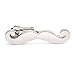 HONEY BEAR Mens Beard Tie Clip Bar Normal Size Skinny Boys Slim Moustache Gift 3.8cm Silver
