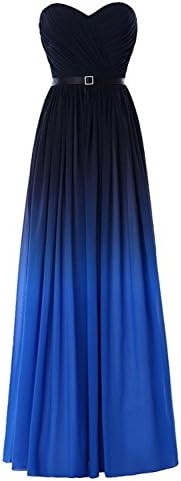 HTYS 2016 Gradient Color Prom Evening Dress Sweetheart Ball Gown HY006