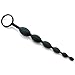Fifty Shades of Grey Pleasure Intensified Black Silicone Anal Beads - Graduated Size - 7.5 inch