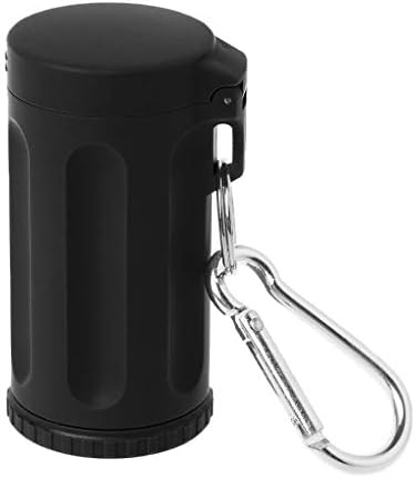 JERKKY Pocket Lid Ashtray Portable Mini Windproof Key-chain Outdoor Smoking Accessories Black
