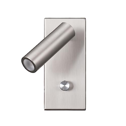 Agese Wall Mounted Reading Lamp Nickel Finished LED 5W Warm White 3000K