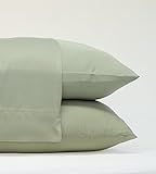 Cariloha Crazy Soft Classic Standard Pillowcases - 2 Piece Standard Pillowcase Set - 100% Viscose From Bamboo - Lifetime Guarantee (Standard, Sage)