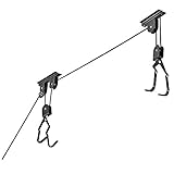 Racor - PBH-1R - Ceiling-Mounted Bike Lift - Pulley System - Up to 50 lbs