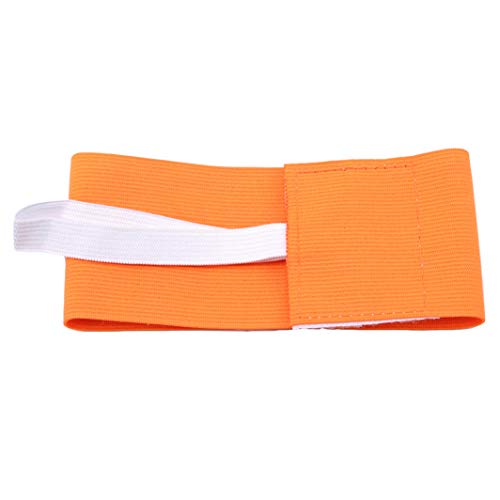 YouCY Football Captain Armband Arm Band Soccer Elastic Basketball Player Bands Soccer Captains Armband - Captain Arm Bands for Youth and Adult,Orange