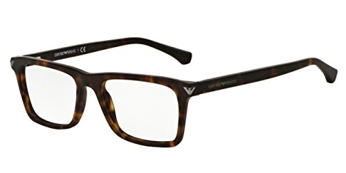 Armani EA3071 Eyeglass Frames 5089-55 - Matte Havana