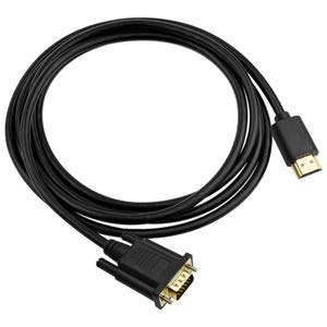 Duttek HDMI to VGA Adapter Cable Gold Plated 1080P Active HDMI Digital to VGA Analog Video Adapter Converter Cable For Desktop, Monitor, Projector, HDTV, Chromebook, Raspberry Pi, Roku(1M/3.3FT)