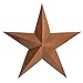 Besti Rustic Barn Star Outdoor Decoration (36”) Large, 3D Metal Farmhouse Decor | Wall-Hanging or Ground Placement | Vintage Americana Decoration | Heavy-Duty Tin