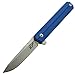 Eafengrow EF64 Folding Knife D2 Steel Blade G10 Handle Multitool Pocket Knife for Camping Hiking EDC Outdoor (Royal blue)
