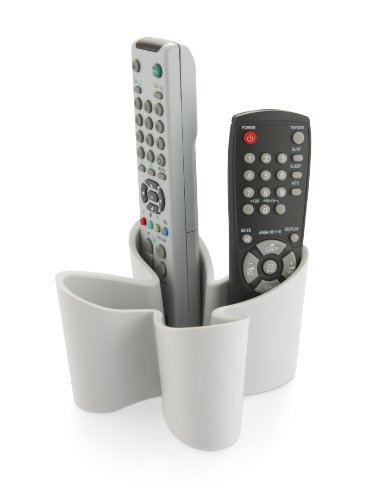 j-me Cozy Remote Control Tidy Remote Holder and TV Remote Organizer (Cool Grey) - Holds up to Four Remote Controls Non-Slip Rubber - Perfect for End Table or Nightstand - Thumbnail 5