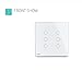 LIVOLO White US Standard Luxury Tempered Glass Panel For 3 Gang&3 Gang Touch Switch, C5-C3/C3-11