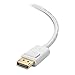 Cable Matters Short Mini DisplayPort to DisplayPort Cable in White - 3ft, MiniDP to DP Cable, 2K@60Hz Monitor Support