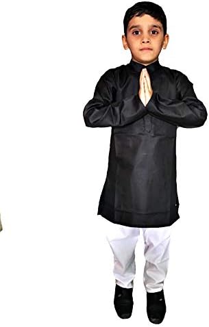 White Boys Kurta pyjama - Cotton Cloth