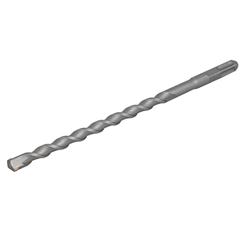 uxcell 12mm Tip 250mm Long Chrome Steel Square SDS Plus Shank Masonry Hammer Drill Bit
