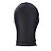 LUOEM Full Cover Zentai Hood Mask Elastic Black Breathable Open Eyes Open Mouth Face Cover Blindfold Mask Halloween Cosplay Costume Hood Unisex Headgear Size M