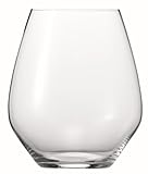 Spiegelau Authentis Casual Burgundy Stemless Tumblers, Set of 4 in Gift Tube