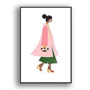 Framed Canvas Wall Art for Living Room, Bedroom Minimalist Abstract Canvas Prints for Modern Home Decoration Ready to Hang - 16"x24" inches