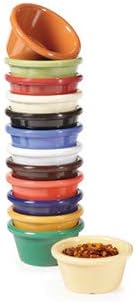 GET Enterprises S-60 - Smooth Melamine Ramekin - 2 oz. Capacity, Brown, 12/CS