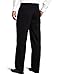 IZOD Men's American Chino Flat Front Pant, Black, 34W x 30L