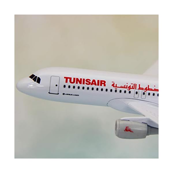NUOLANDE 16CM Sammlung Modell A320 tunesischen Airliner Metallflugzeugmodell Flugzeug Modell Flugzeug-Modell-Bausätze – Bild 4