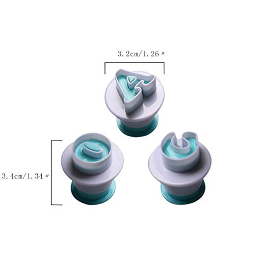 Letter Cake Tool - Alphabet Biscuit Cake Mould Fondant Cookie Stamp Impress Embosser Cutter Mold Set (A)