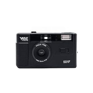 Riiai Vibe Photo 35mm Film Camera 501F – Gratis Pouch inbegrepen – Zwart