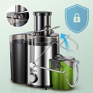Extracteur de Jus Centrifuge 800W avec Large Goulotte de 3 Pouces, Facile à Nettoyer, Acier Inoxydable, Sans BPA, Idéal pour Fruits et Légumes (Sliver, 800W) — foto 5 de 8