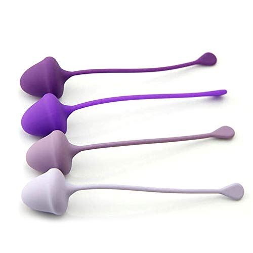 4Pcs Silicon Vibrator Kegel Balls Vaginal Anal Trainer Tighten Aid Exercises Silicone Cones for Women Vaginal Exercises Sex Toy 4pcs Random Color