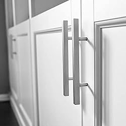 POWPULL | 10 Pack Brushed Nickel Drawer Knobs
