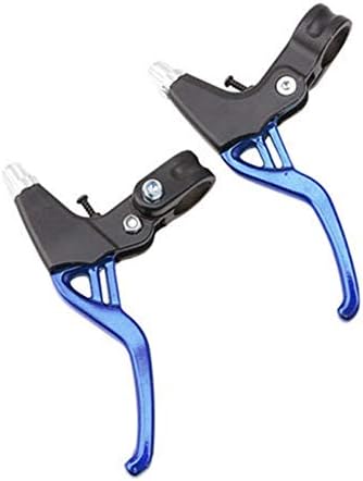 Isafish Lightweight Bike Brake Lever Aluminu Handle Mountain MTB Road Bike Bicycle Cycling Brake Levers Blue One Size