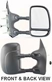 Kool Vue FD84R Ford Econoline Van Passenger Side Towing Mirror