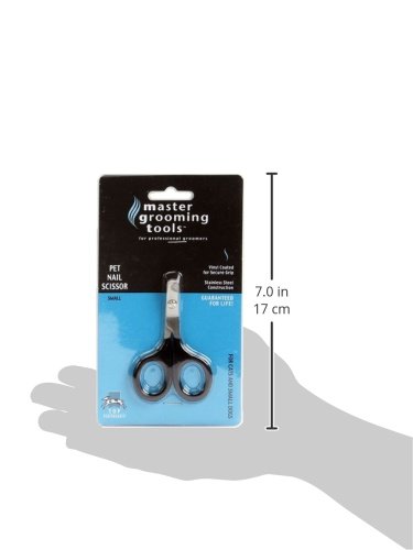 Master Grooming Tools Pet Nail Scissors - Stainless Steel Scissors for Trimming Nails on Cats and Birds - Small, 3½"