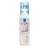 qsbai Mini Water Dispenser Model with LED Kids Dollhouse Miniature Decor Accessories