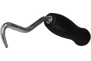 WOLF INDUSTRIAL PRODUCTS WOLF Manual Bar Tie Twister Tool w/Smooth Rotating Steel Hook & Contoured Plastic Grip Handle, 7" | Rebar Wire Twister | Ambidextrous | Construction