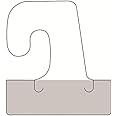1000 Clear Self Adhesive Hook Hang Tab Tags 14Oz Limit Retail Hangers for Shop - Ideal Pegboard and Slatwall Accessories for Retail Display