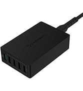 Sabrent Quick Charge 3.0 [UL Certified] 54W 5-Port Family-Sized Desktop USB Rapid Charger. Smart ...