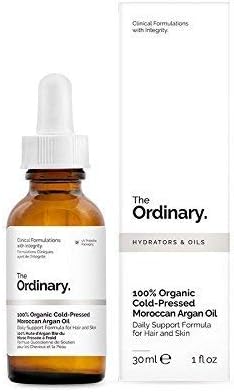 The Ordinary 100% Organic Cold-Pressed Moroccan Argan Oil, Nourishing and Hydrating Treatment for Skin & Hair, 30ml