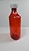 6 Pack Brand New Graduated Oval 8 Ounce RX Medicine/Liquor Bottles w/Caps